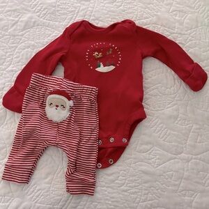 My First Christmas/Grinch Onesie Set